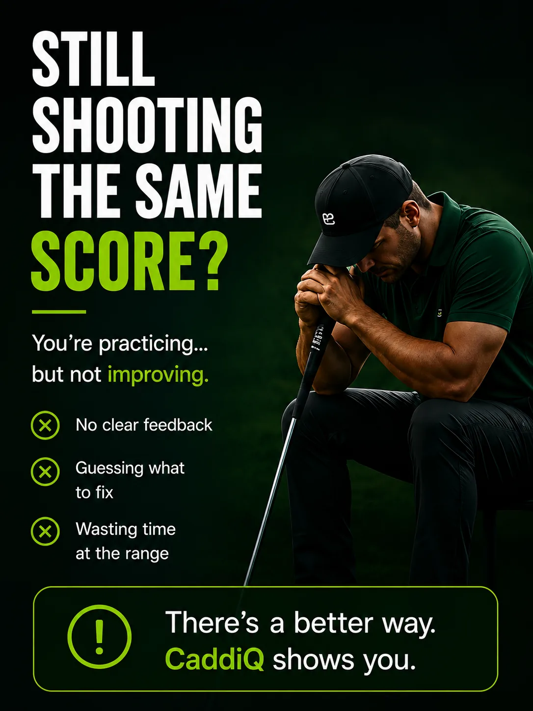 Frustrated golfer